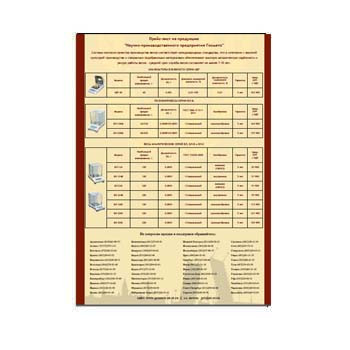 Price list for laboratory scales GOSMETER из каталога ГОСМЕТР